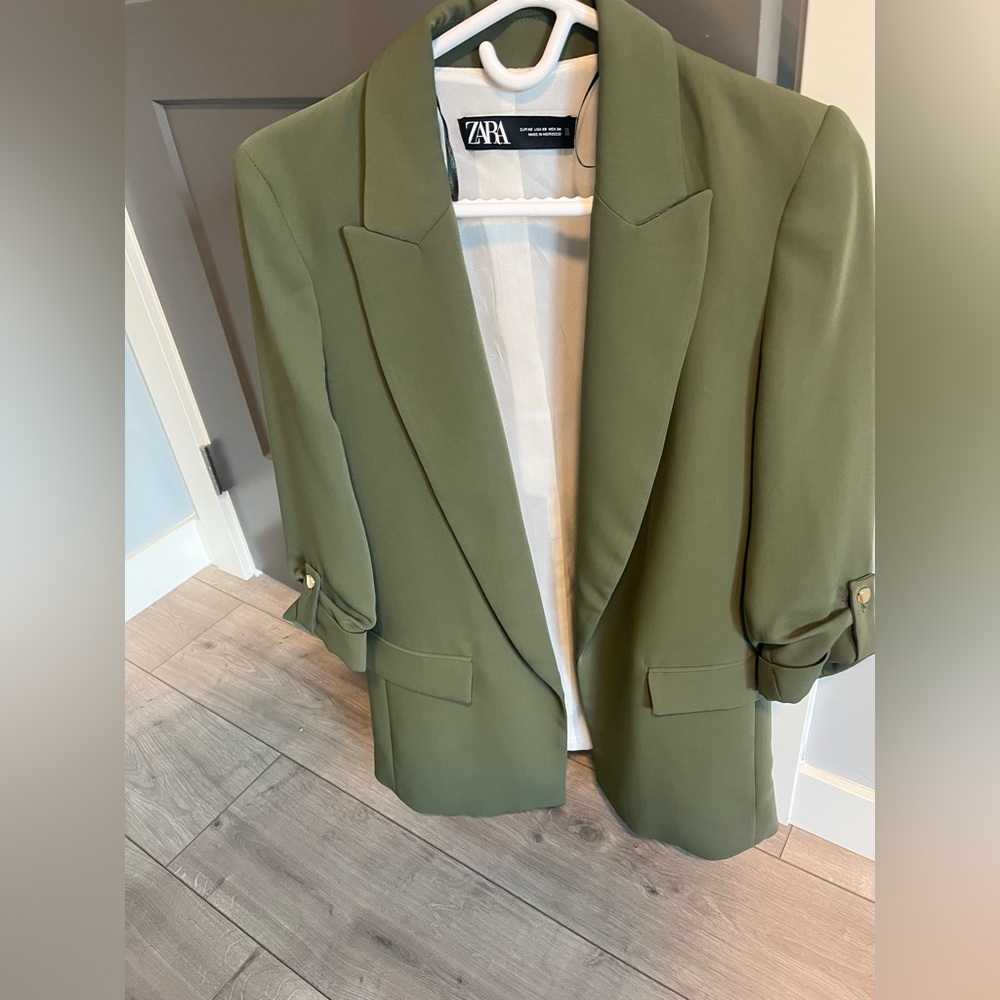 Zara blazer, shoulder pads removed, but never worn